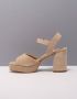 UNISA Sandalen Dames Odran Maat: 40 Materiaal: Suède Kleur: Beige - Thumbnail 10