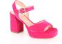 Bruin Tinten Strappy Sandals Odran Sandalen Dames Roze - Thumbnail 7