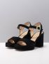 Unisa Odran Sandalen Dames Zwart - Thumbnail 12