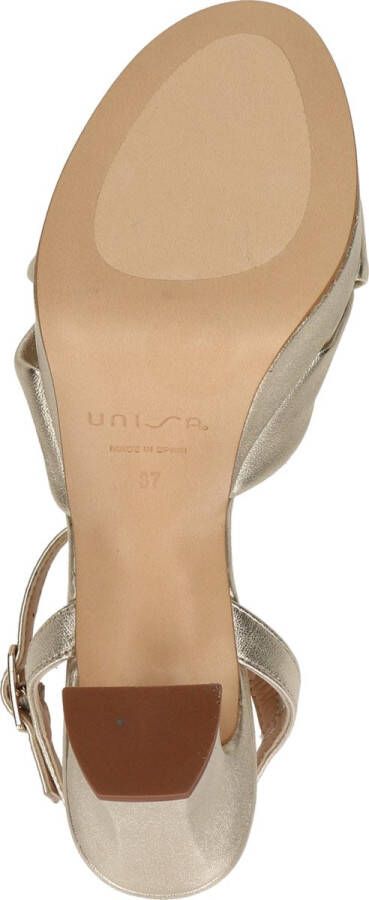 Unisa Onoa sandalette van leer met metallic finish - Foto 12