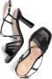 Unisa Zwarte Sandaal Snob met Kitten Hak Black Dames - Thumbnail 4