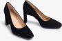 Unisa Pumps Stiletto Dames Damesschoenen Suède Blokhak hoogte 8 cm Waba Zwart - Thumbnail 9