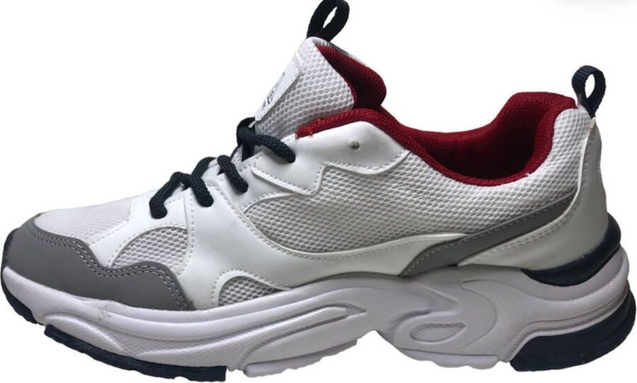 US Polo Assn. U.S. Polo Assn. Fox Sportieve veter sneakers wit grijs