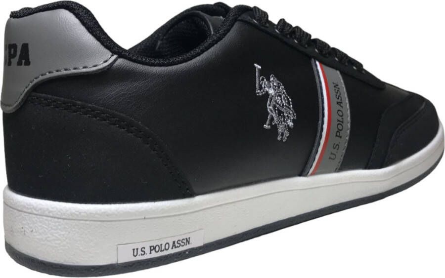 US Polo Assn. U.S. Polo Assn. Kares- Sportieve veter sneakers zwart wit