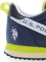 U.s. Polo Assn. Blue Polyester Sneaker Blauw Heren - Thumbnail 4