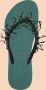 Uzurii Bahia Black dames slippers Army Green - Thumbnail 3