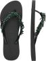 Uzurii Bahia Black Dames Slippers Black | Zwart | Bahia Black - Thumbnail 5