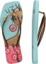 Uzurii Beach Printed Claudia Dames Slippers Rosa - Thumbnail 5