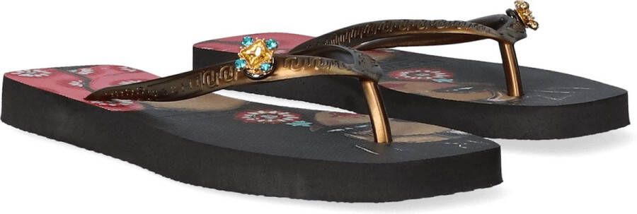 Uzurii Beach Printed Claudia Dames Slippers Black - Foto 4