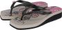 Uzurii Beach Printed Claudia Mid Heel Zwart - Thumbnail 3