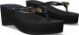 Uzurii Black Crocodile Switch High Heel Dames Slippers Black | Zwart | Black Crocodile Switch High Heel - Thumbnail 5