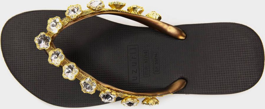 Uzurii Crystal Flower Dames Slippers White | Wit | Kunststof
