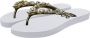 Uzurii Crystal Flower Dames Slippers White | Wit | Kunststof - Thumbnail 2