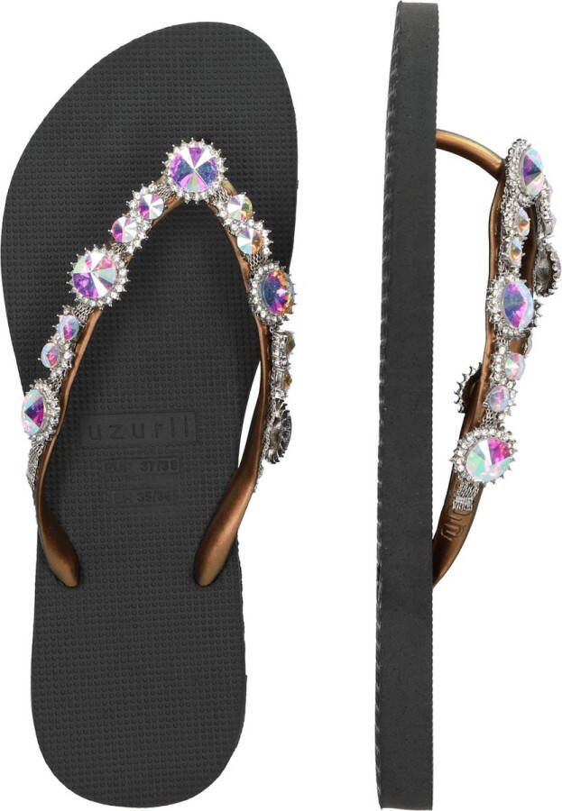 Uzurii Chrystal Marilyn Black slippers dames (18.253.02)