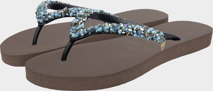 Uzurii Classic Aby Baby Blue Dames Slippers Taupe | Taupe | Kunststof - Foto 6