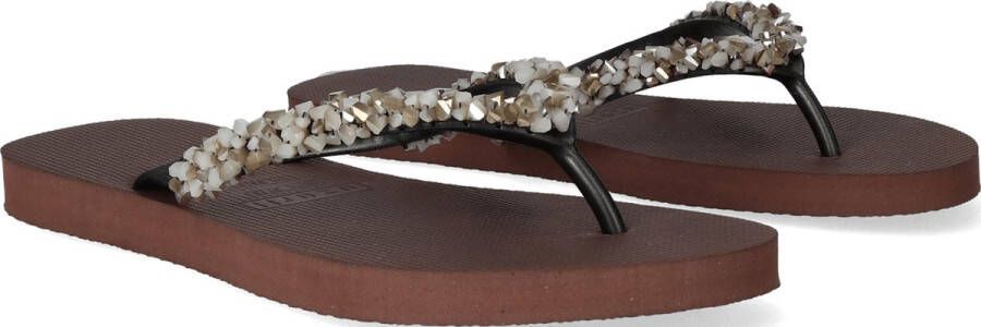 Uzurii Classic Aby Silver Coffee slippers dames (18.255.03)