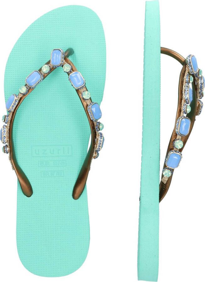 Uzurii Copa Cabana Blue Dames Slippers Mint Green | Aqua | Copa Cabana Blue - Foto 4