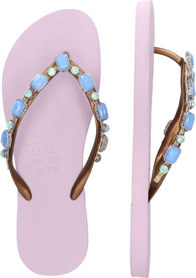 Uzurii Copa Cabana Blue Dames Slippers Violet Paars Kunststof