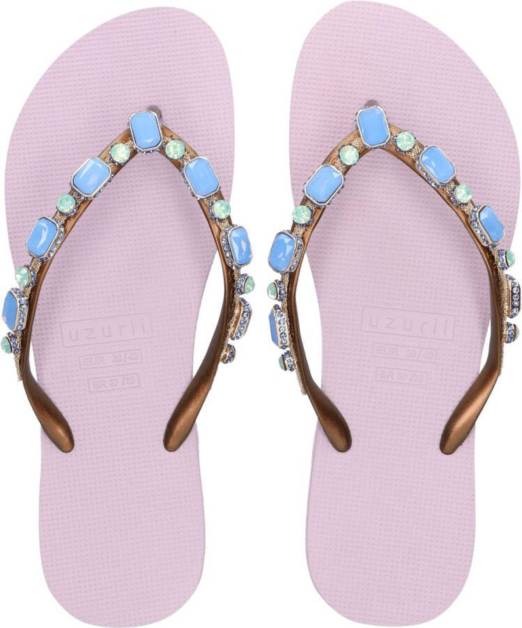 Uzurii Copa Cabana Blue Dames Slippers Violet Paars Kunststof