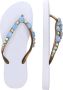 Uzurii Copa Cabana Blue Dames Slippers White | Wit | Copa Cabana Blue - Thumbnail 5