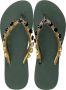 Uzurii Black Flower Dames Slippers Army Green | Groen | Kunststof - Thumbnail 9