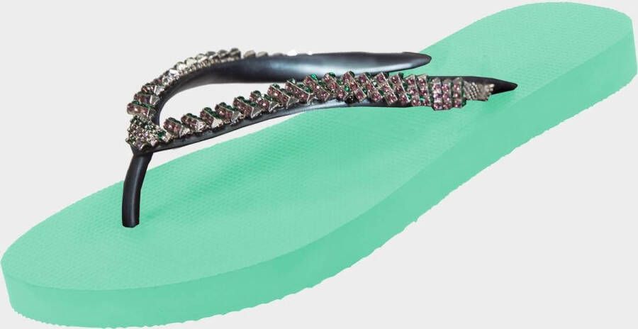 Uzurii Dangerous groen slippers dames (18.200.04)