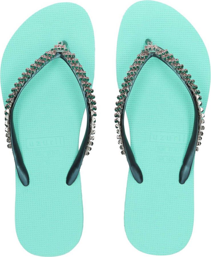 Uzurii Dangerous groen slippers dames (18.200.04)