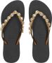 Uzurii Flower Aby dames slippers Black - Thumbnail 3
