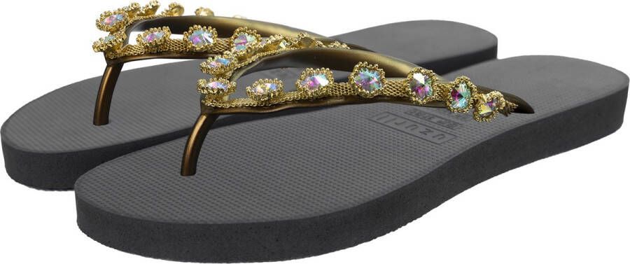Uzurii Flower Aby dames slipper Zwart