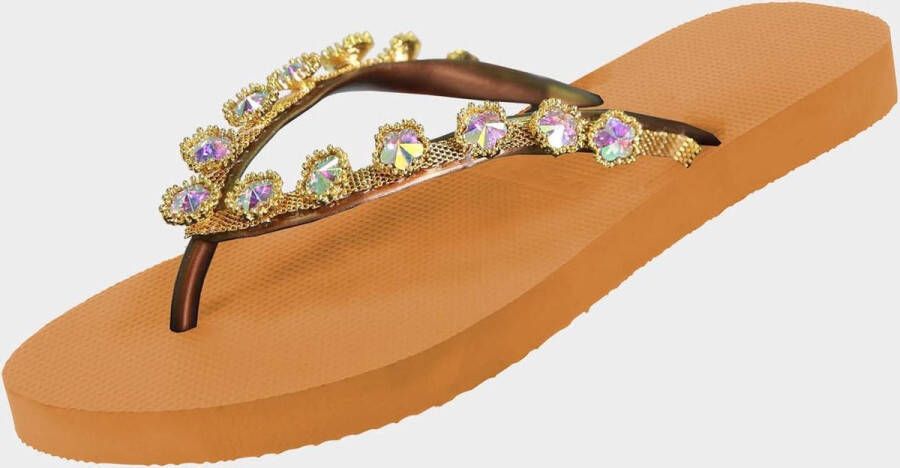 Uzurii Flower Aby Dames Slippers Ochre