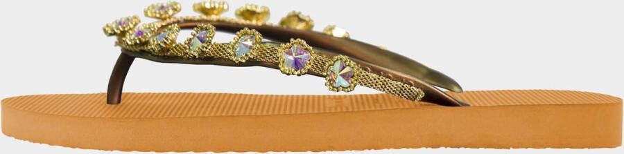 Uzurii Flower Aby Dames Slippers Ochre