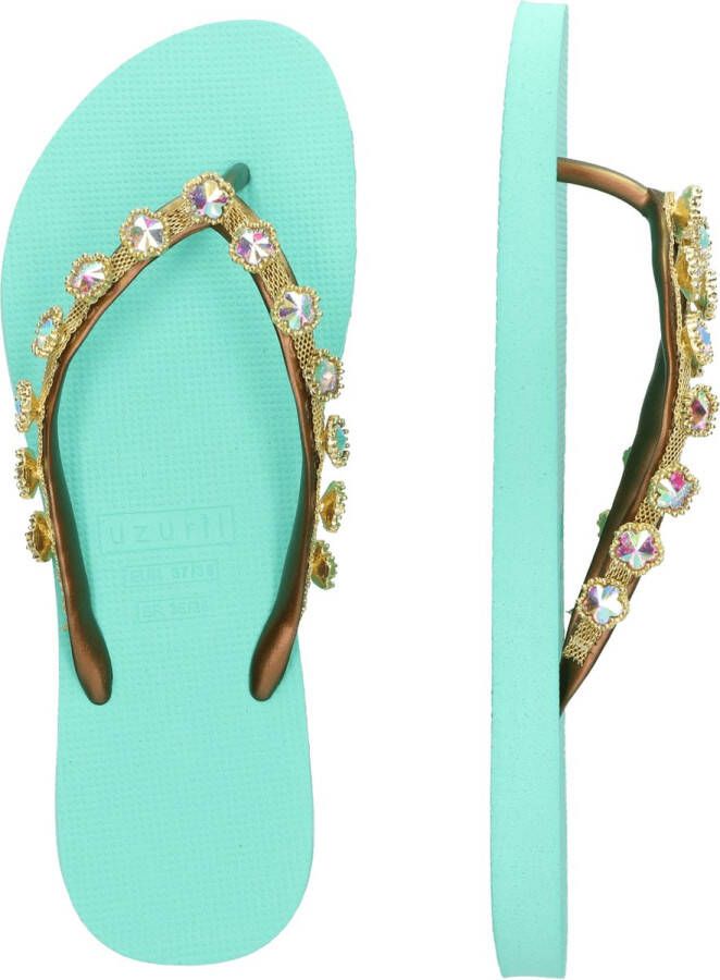 Uzurii Flower Aby mint slippers dames (18.198.04)