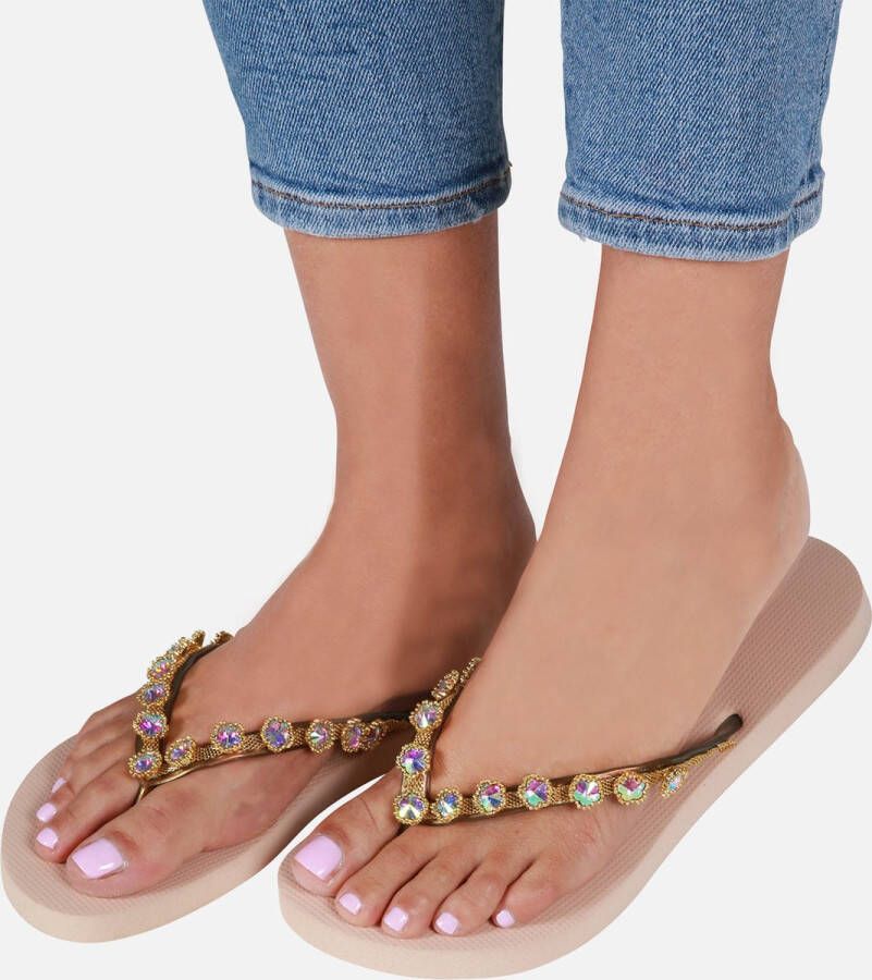 Uzurii Flower Aby mint slippers dames (18.198.04)