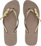 Uzurii Gold Crocodile Switch High Heel Dames Slippers Taupe | Taupe | Gold Crocodile Switch High Heel - Thumbnail 5