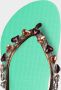 Uzurii Heart Bronze dames slippers Army Green - Thumbnail 10