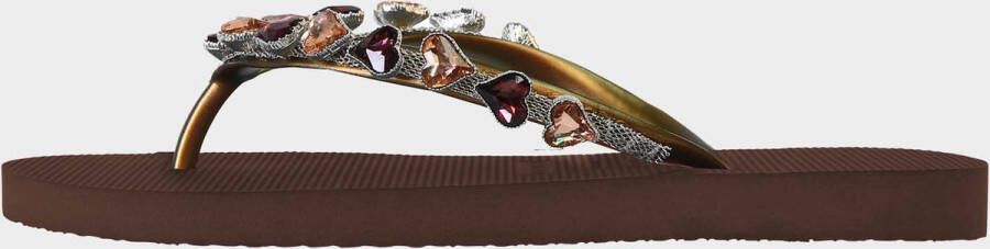 Uzurii Heart Bronze bruin slippers dames (18.216.03)