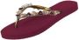 Uzurii Heart Bronze Dames Slippers Ruby | Bordeaux | Heart Bronze - Thumbnail 13