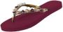 Uzurii Heart Bronze Dames Slippers Ruby | Bordeaux | Heart Bronze - Thumbnail 13