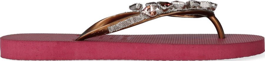 Uzurii Heart Bronze Dames Slippers Ruby Bordeaux Kunststof