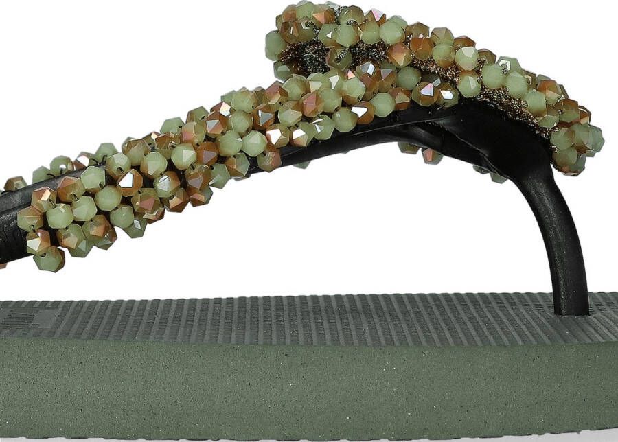 Uzurii Maria Army Green Dames Slippers Army Green | Groen | Kunststof - Foto 3