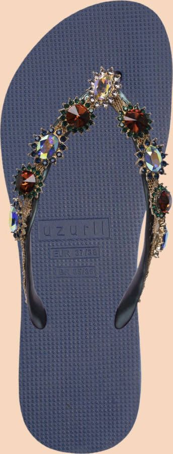Uzurii Monroe blauw slippers dames (18.197.05)