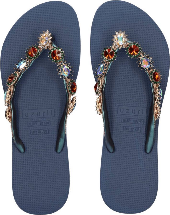 Uzurii Monroe blauw slippers dames (18.197.05)