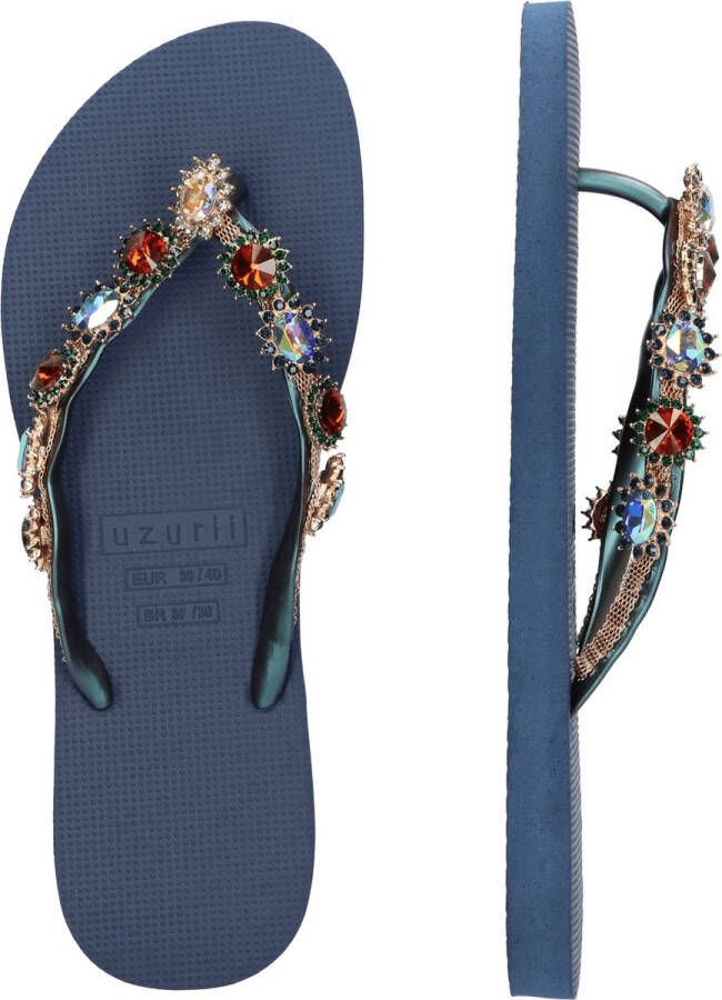 Uzurii Monroe blauw slippers dames (18.197.05)