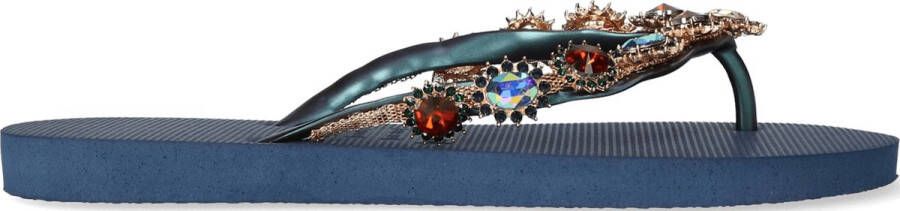 Uzurii Monroe blauw slippers dames (18.197.05)