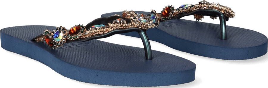 Uzurii Monroe blauw slippers dames (18.197.05)