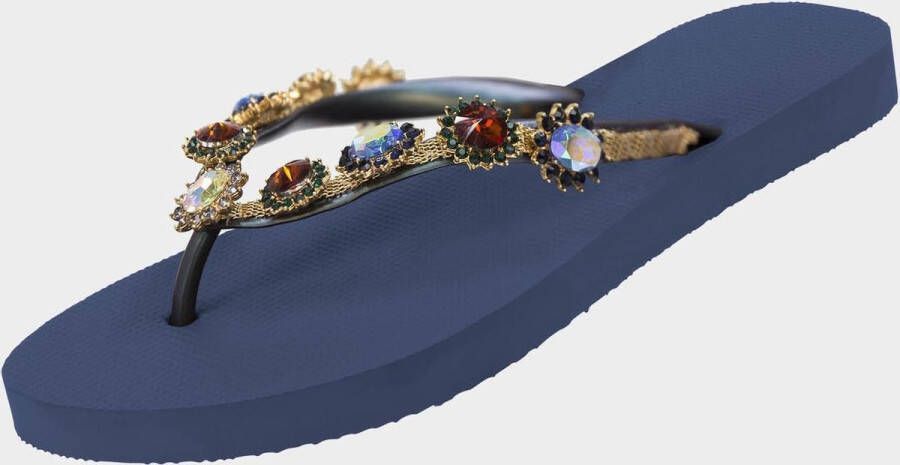 Uzurii Monroe blauw slippers dames (18.197.05)