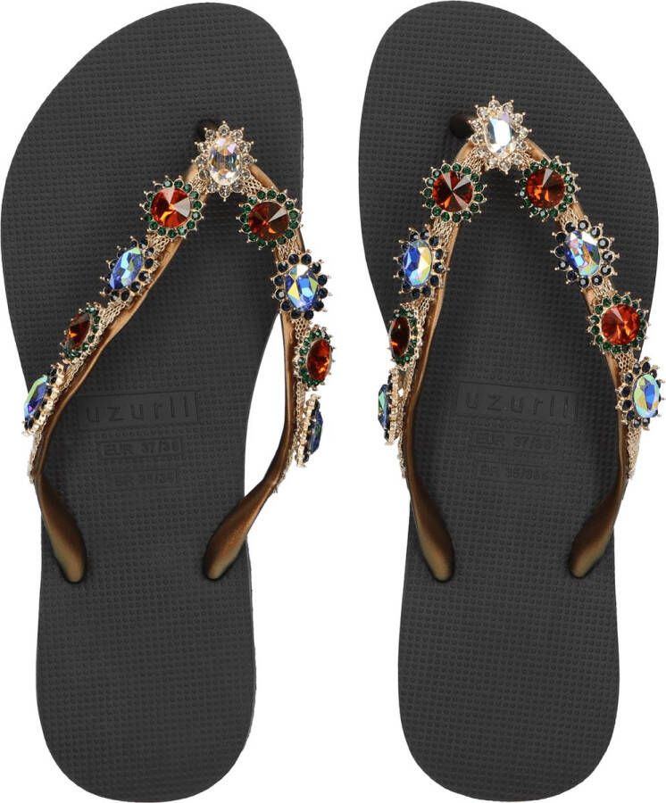 Uzurii Monroe zwart slippers dames (18.197.02)