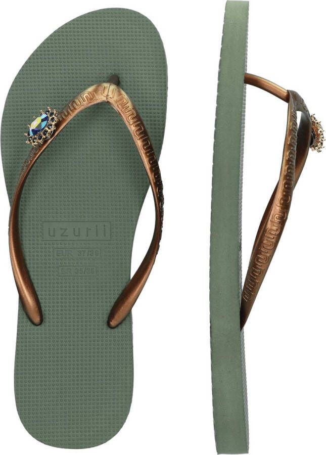 Uzurii Original Switch Dames Slippers Army Green Groen Kunststof