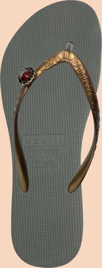 Uzurii Original Switch Dames Slippers Army Green Groen Kunststof