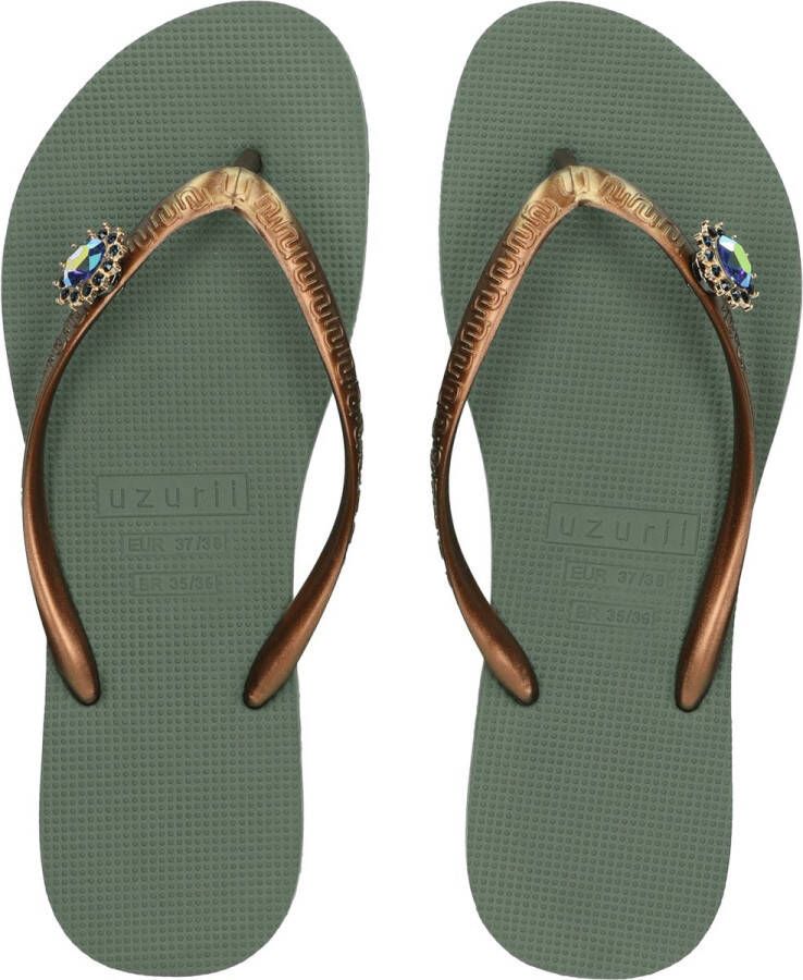 Uzurii Original Switch Dames Slippers Army Green Groen Kunststof